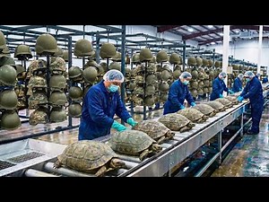 Inside the Turtle Shell Factory How Turtle Armor Turns Into US Military Combat Helmets Full Process