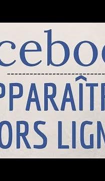 Mettre HORS LIGNE Facebook, comment APPARAITRE hors ligne sur Facebook
