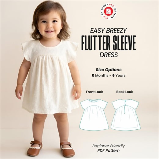 Tinkerbell Style Dress Sewing Pattern: Girl Sizes 8mo - 10 Yrs (digital Download) - Etsy