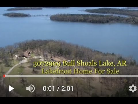 3072909 Bull Shoals Lake, Arkansas Lakefront Home For Sale