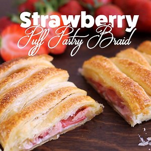 33K views · 474 reactions | Strawberry Puff Pastry Braid - a quick and delicious sweet treat . Full recipe: https://bit.ly/2QGzSJ6 | Home Cooking Adventure | Facebook