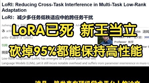 砍掉95%都能保持高性能！马里兰和清华大学提出LoRI技术，LoRA中到底存在多少参数冗余？（数学推理、代码生成、安全对齐、自然语言理解 ）