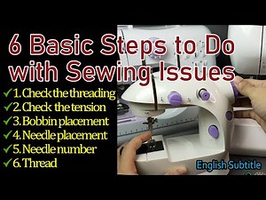 6 Basic Steps to do with Sewing Issues | English Subtitle