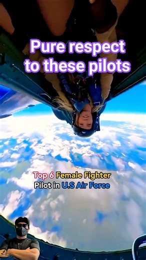 ELITE EAGLES! 🦅 6 US Female Pilots Dominating the Skies 🇺🇸 #military #USAF #shorts #airforce
