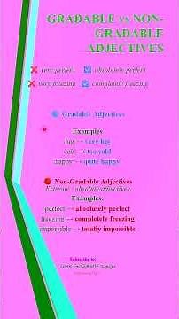STOP Saying “Very Perfect”! | Gradable vs Non-Gradable Adjectives Explained