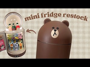 Restocking my VIRAL Mini Fridge | ASMR Compilation