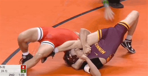 Awesome pin! 😲 #collegewrestling #FolkstyleFriday | Wrestling Domination