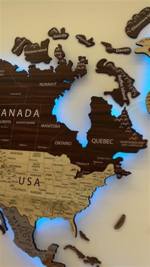 Carvelix Detailed World Map | A Closer Look at Our 3D Wooden World Map