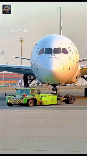 This Tiny Vehicle Can Pull a 600-Ton Airplane! 😱✈️