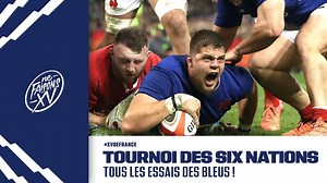 2.4M views · 23K reactions |  Besoin de faire une pause entre 2 épisodes d'une série ? Nous avons compilé pour vous tous les essais du #XVdeFrance masculin dans ce #SixNations 2020 avant le dernier match contre l'Irlande ! Bon visionnage !  Découvrez toutes nos autres viéos sur notre chaîne Youtube !  https://www.youtube.com/playlist?list=PLrmhsG_kz7UNuPheYKuOrcReGy6yVe5mt | France Rugby | Facebook