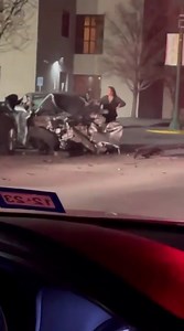 2.2K views · 29 reactions | A video from a viewer showed a deadly crash in downtown El Paso Sunday morning. One vehicle appeared to have its front end wrecked and another was shown crashed into a parking garage. MORE: https://kfoxtv.com/news/instagram/1-person-killed-in-car-crash-in-central-el-paso | ARC El Paso | Facebook