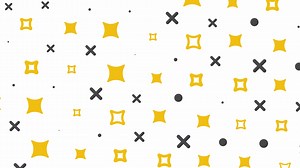 Download Flat star pattern animation element. Sparkle golden geometric stars motion graphic for free