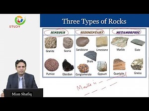 Rocks and Rock cycle | Rock Types | Definition of a Rock | Mian Shafiq | Study River