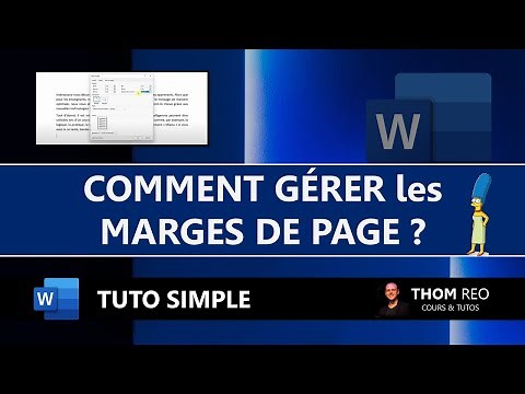 Gérer les MARGES de page dans WORD - Tutoriel Microsoft Office facile