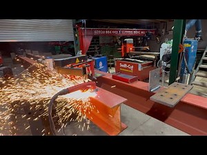Mobile CNC plasma cutter ARCDROID (building a steel frame building)