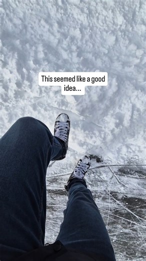 Hayden Saniga 🇦🇺 🇮🇪 on Instagram: "Great! Now my blades are blunt. Anyone know the best place to sharpen skates? #snowskating #hockeyskates #iceskating #frozenlake #kananaskis"
