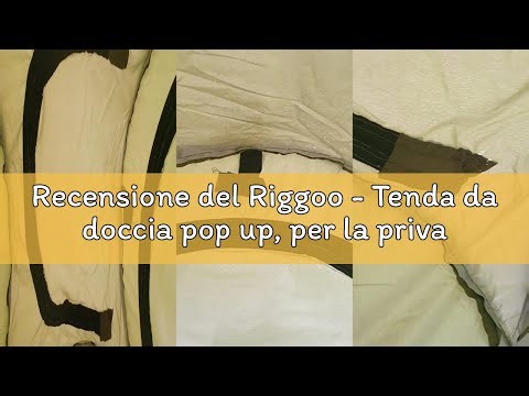 Recensione del Riggoo - Tenda da doccia pop up, per la privacy, per il bagno, per il magazzino, per
