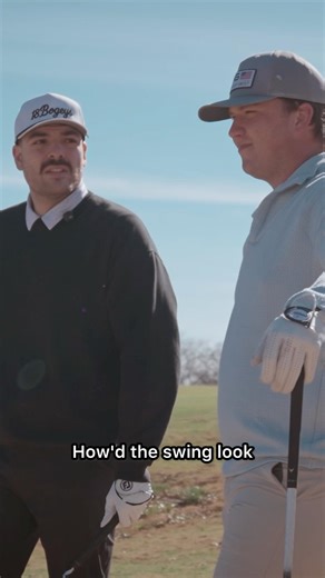 “How’s the swing look?” 😂