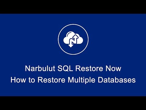 How to Restore Multiple Databases