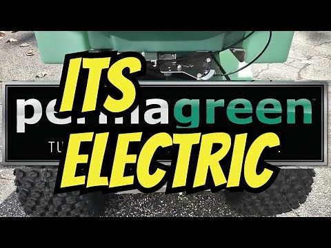 Introducing the new PermaGreen Triumph Electric Ride-On Spreader Sprayer