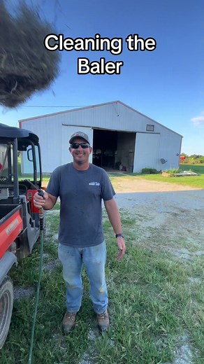 It's that time of the year again. Hay and straw season and constantly cleaning the baler. LMK if you can relate??? #farm #farming #farmlife #farm365 #hay #newholland #straw #bale #alfalfa #baler