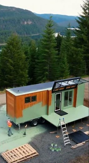 WATCH: Luxury Tiny House Dropped & Built in 11 Seconds | Time-Lapse
