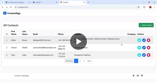 Node.js CRUD Contact Management App with MongoDB & Express | Aftab jamil posted on the topic | LinkedIn