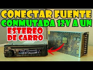 How to connect a car stereo to a 12v switched-mode power supply at home (Super Explained)