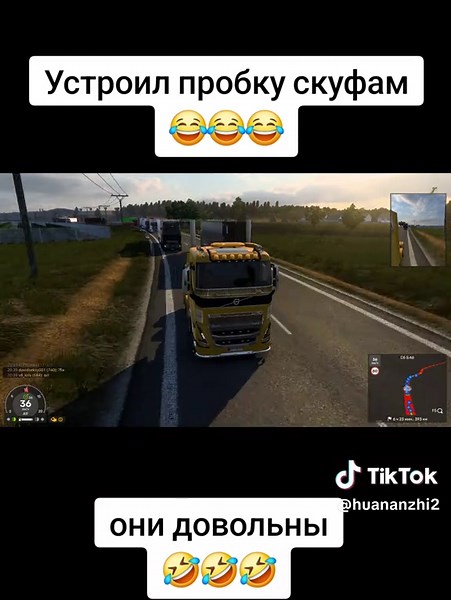 Epic Traffic Jam in ETS2!