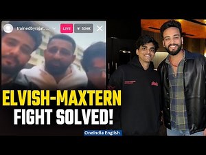 Elvish Yadav-Sagar Thakur Aka Maxtern Controversy Solved by Rajat Dalal on Insta Live| Oneindia News
