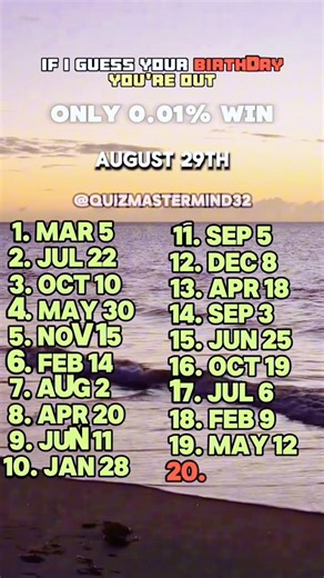 Guess the Birthday Answers! 🎁 #birthday #quiz #birthdayparty | QuizWhiz3220