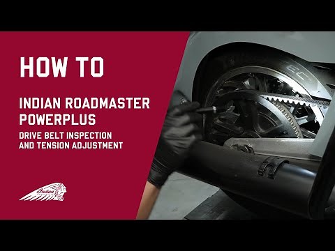 2025 Indian Roadmaster Powerplus | Drive Belt Inspection and Tension Adjustment