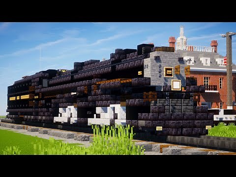 Minecraft N&W 1218 Class A Steam Locomotive Tutorial
