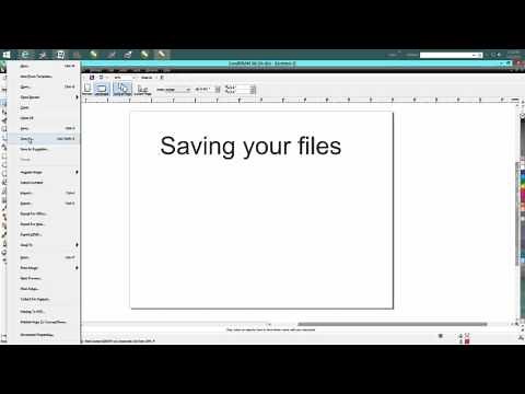 Corel Draw Tips & Tricks Saving your files to other Versions older