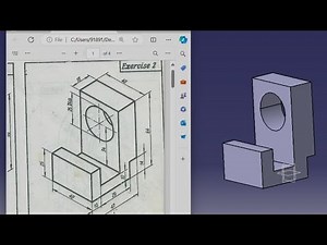 Catia V5 Tutorial: Beginner Drawing Exercise 2