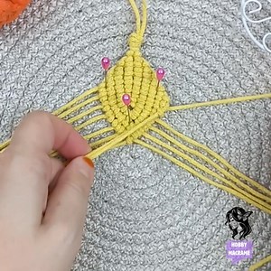 macrame fish tutorial 🐟 6×90cm 2 mm cotton macrame rope #macrame | Hobby Knitting Decoration Ideas