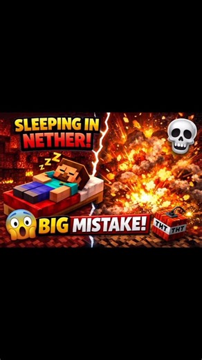 Nether me bed pe so gaya 💀 (Worst mistake ever)