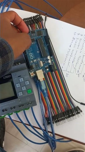 industrial Logo Programmable Logic Controller(PLC) and arduino uno micro controller #emengi4all