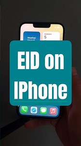 EID on IPhone
