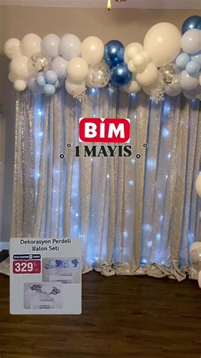 BİM Balon Işık Perde Dekorasyon Ürünleri