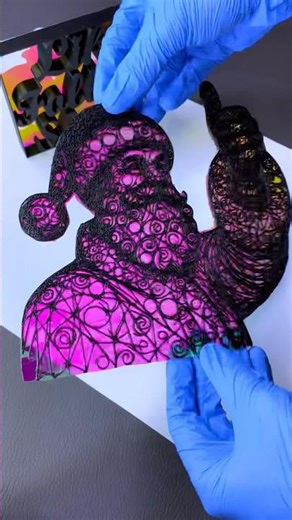 Building a Santa Figure Layer by Layer #satisfyingvideo #art #diydecor