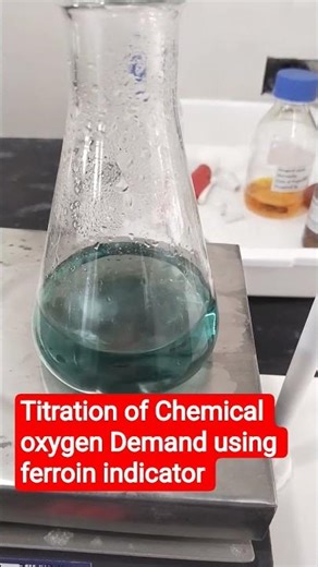 Titration of Chemical oxygen Demand #titration #acid #trending #cod #analysis #laboratory