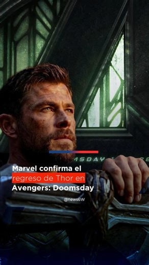 6W News on Instagram: "🌟 ¡Marvel confirma el regreso de Thor en "Avengers: Doomsday"! ⚡️ Los fanáticos ya están que no pueden más con esta emocionante noticia. ¿Listos para la acción? 💥 #Marvel #Thor #Avengers #Doomsday"
