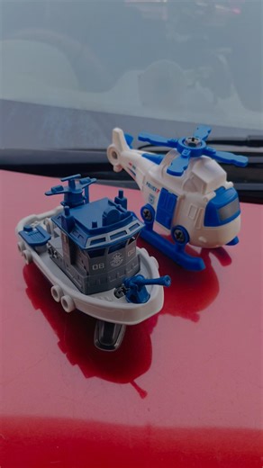 Rc WORKING BOAT and HELICOPTER toy car unboxing and ramp racing. #remotecontrol #shorts #rc