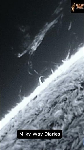 Spectacular Side View of the Solar Rim! Captured Through My Telescope #astronomy #space #solarsystem