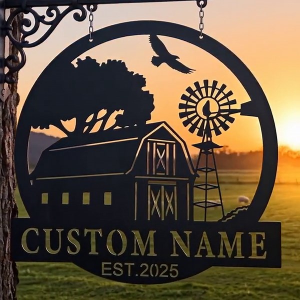 Custom Sheep Farm Metal Sign - Personalized Farm Name Decor, Rustic Wall Art - Etsy