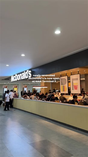 Bumalik na ang McDonald's sa NAIA Terminal 3