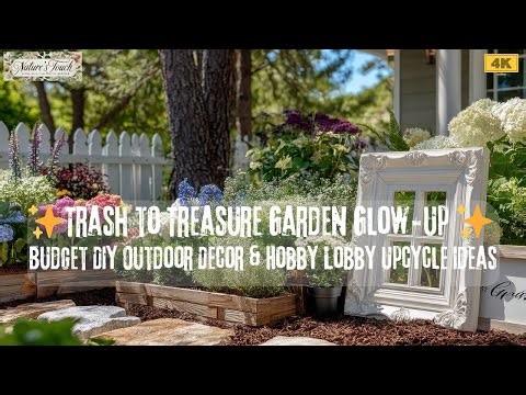 Trash to Treasure Garden Glow-Up ✨ Budget DIY Outdoor Decor & Hobby Lobby Upcycle Ideas