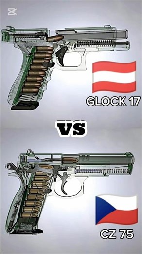 CZ 75 vs GLOCK 17-Which Reigns Supreme?🔥 #shorts