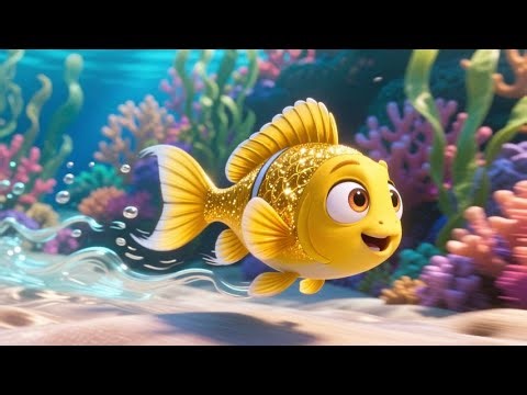 Round and Round Goldfish Song 🐠 | Fun Underwater Rhyme for Kids | Nursery Rhymes